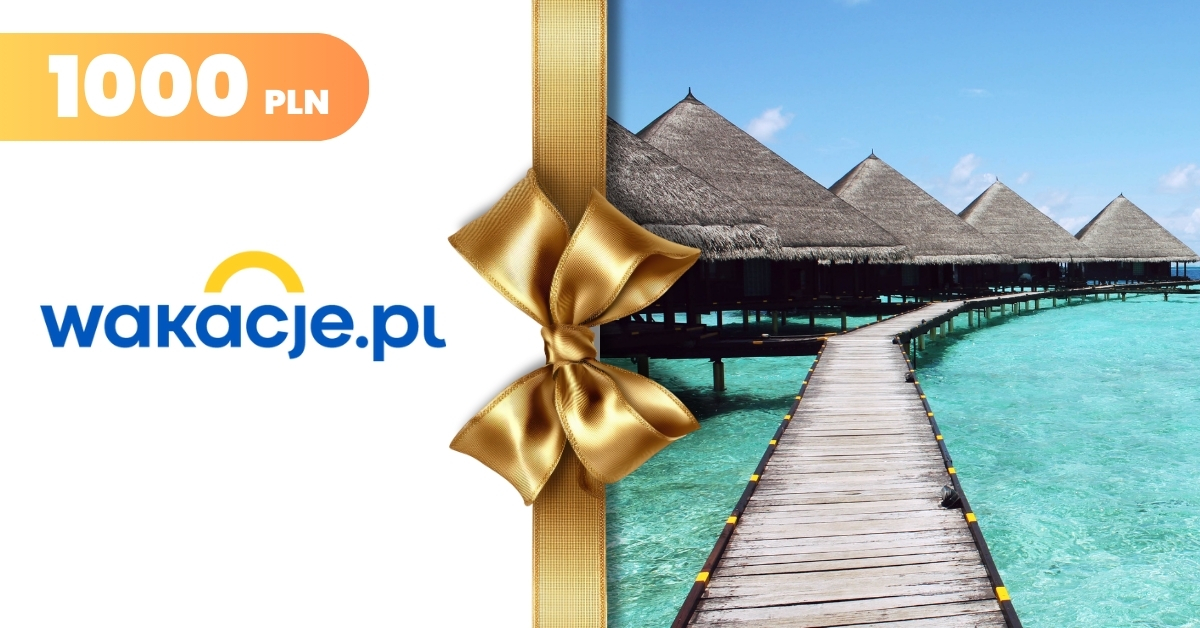 Wakacje.pl e-karta podarunkowa 1000 PLN